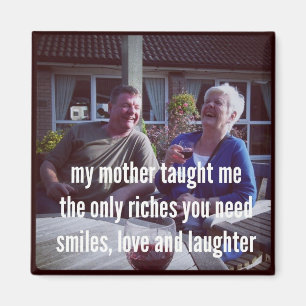 Haiku Kühlschrankmagnet - Meine Mutter hat mir bei