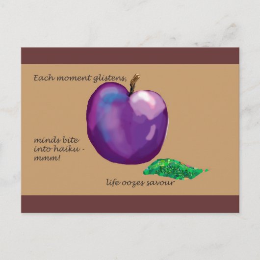 Haiku - Leben ist Poesie Postkarte (Vorderseite)