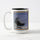 Haiku - Raven Autumn Dusk Zweifarbige Tasse (Links)
