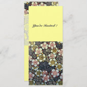 HAIKU rosa, schwarz-braun Einladung (Vorne/Hinten)