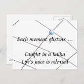 Haiku - Saft des Lebens Postkarte (Vorne/Hinten)