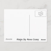 Haiku - Saft des Lebens Postkarte (Rückseite)