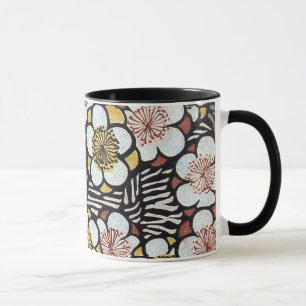 HAIKU/ SCHWARZ WEISS PINK FRÜHLINGSBLUMEN TASSE
