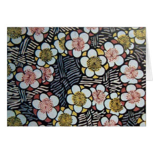 HAIKU/SCHWARZ-WEISS PINK GELBE BLUMEN