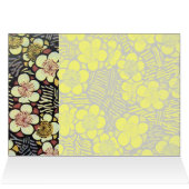 HAIKU/SCHWARZ-WEISS PINK GELBE BLUMEN (Innenansicht Horizontal (Oben))