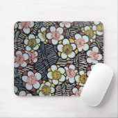 HAIKU/SCHWARZ-WEISS PINKSPRINGBLUMEN MOUSEPAD (Mit Mouse)