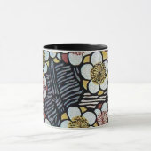 HAIKU/SCHWARZ-WEISS PINKSPRINGBLUMEN TASSE (Zentrum)