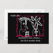 Haiku - Single Bar Postkarte (Vorne/Hinten)