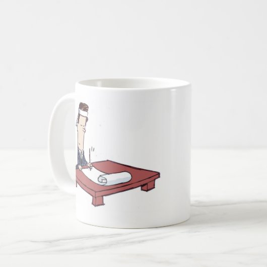 Haiku-Tasse - Entrüstung Kaffeetasse (Vorderseite Links)