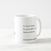Haiku-Tasse - Freigabe-Aussage Kaffeetasse (VorderseiteRechts)