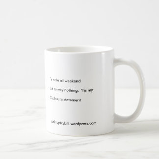 Haiku-Tasse - Freigabe-Aussage Kaffeetasse