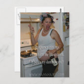 Haiku über Schwangerschaftskrieche Postkarte (Vorne/Hinten)