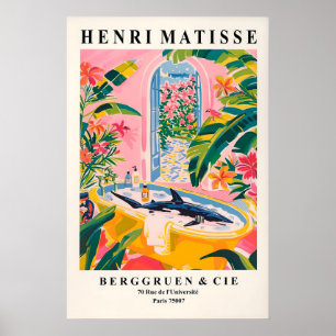 Haikunst-Druck für das Badezimmer Lustiger tropisc Poster