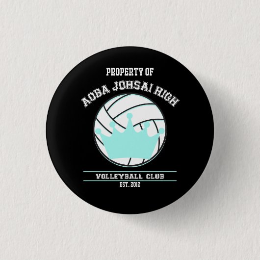 Haikyuu | Aoba Johsai Volleyball-Verein-Knopf (1) Button (Vorderseite)