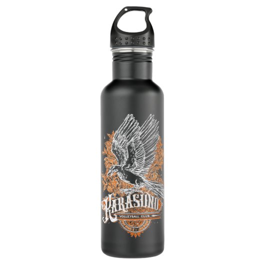 Haikyuu eam ypes Karasuno Black Classic Edelstahlflasche (Vorderseite)