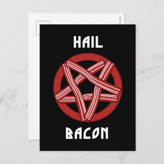 Hail Bacon Postkarte (Vorne/Hinten)