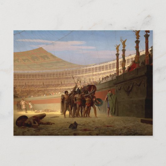 Hail Caesar Wir, die im Begriff sind, Sie Die Salu Postkarte (Vorderseite)