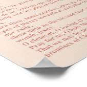 Hail, heilige Königin Gebet Poster (Ecke)