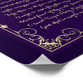 Hail Holy Queen Katholic Prayer Poster (Ecke)