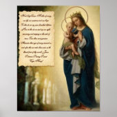HAIL HOLY QUEEN PRAYER POSTER (Vorne)