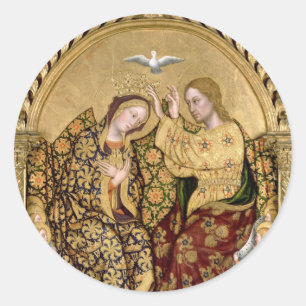 HAIL HOLY QUEEN RUNDER AUFKLEBER