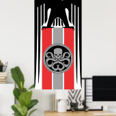 Hail Hydra Tapestry Poster (Heimbüro)