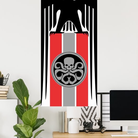 Hail Hydra Tapestry Poster (Heimbüro)