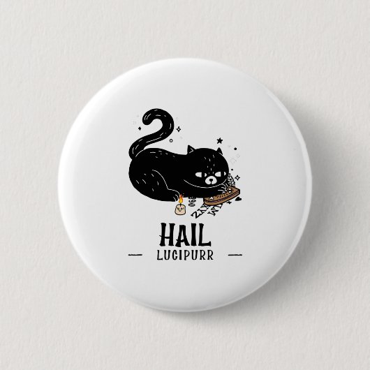 Hail Lucipurr Button (Vorderseite)