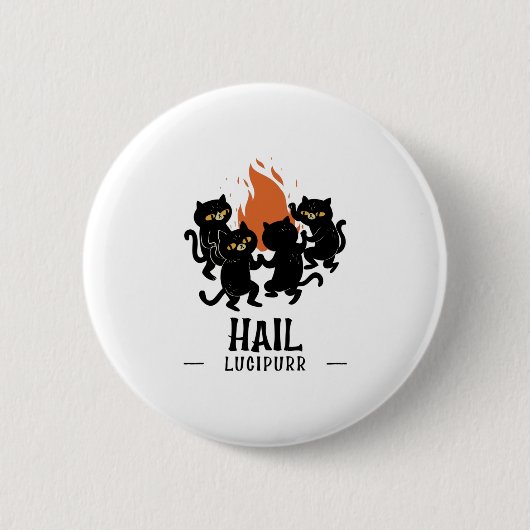 Hail Lucipurr Button (Vorderseite)