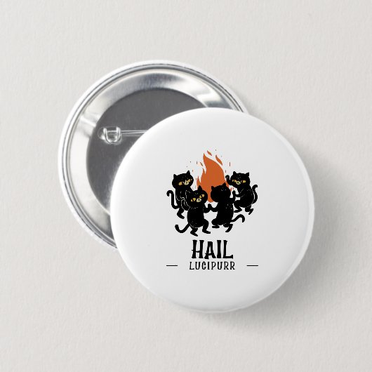 Hail Lucipurr Button (Vorne & Hinten)