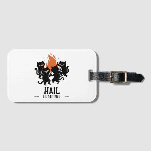 Hail Lucipurr Gepäckanhänger (Vorderseite (Horizontal))