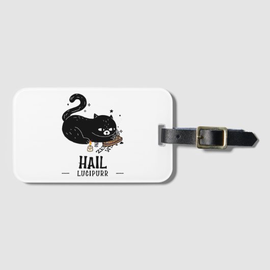 Hail Lucipurr Gepäckanhänger (Vorderseite (Horizontal))