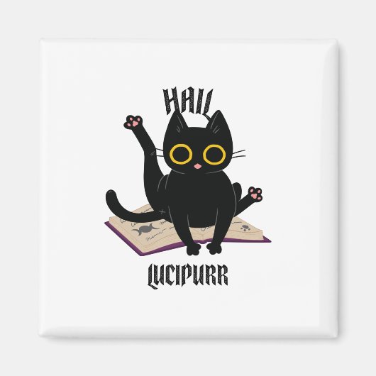 Hail Lucipurr Magnet (Vorne)