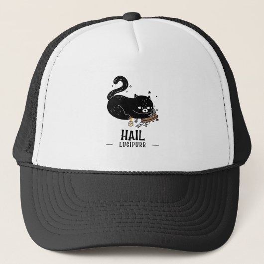 Hail Lucipurr Truckerkappe (Vorderseite)