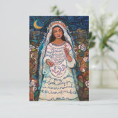 Hail Mary, Ave Maria Gebetkarte (Stehend Vorderseite)