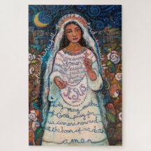 Hail Mary beten kontemplative Puzzle