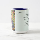 Hail Mary Full of Grace Add Empfänger Name Geschen Zweifarbige Tasse (Mittel)