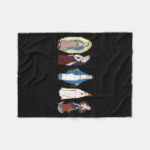 Hail Mary Full Of Grace, Blessed Virgin Mary, Bibl Fleecedecke (Vorderseite (Horizontal))