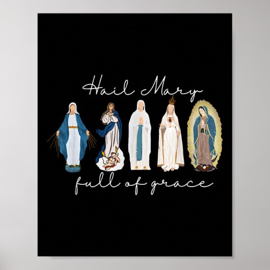 Hail Mary full von Grace, gesegnete Jungfrau Mary, Poster (Vorne)