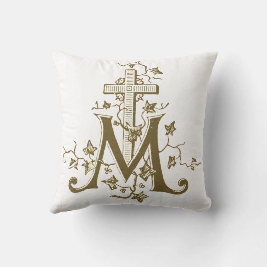 Hail Mary Gebet Religiöse Ave Maria Latein Kissen (Rückseite)