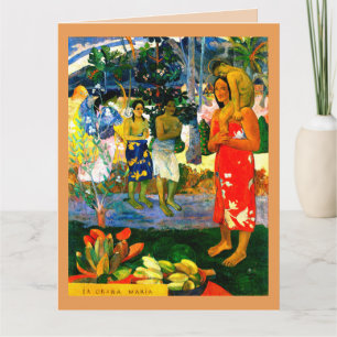 Hail Mary (Ia Orana Maria) (1891) von Paul Gauguin Karte