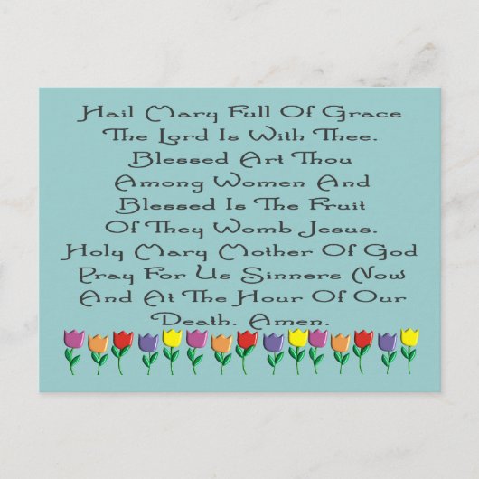 Hail Mary Katholic Gebet Geschenke & Karten (Vorderseite)