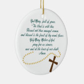 Hail Mary Keramik Ornament (Rechts)