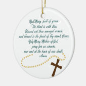 Hail Mary Keramik Ornament (Links)