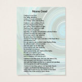 Hail Mary & Nicene Creed Pocket Gebetskarte (Rückseite)