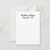 Hail Mary Note Card Mitteilungskarte (Rückseite)