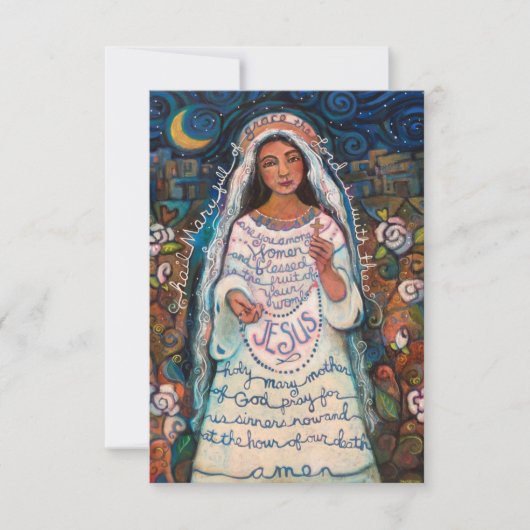 Hail Mary Prayer Card (Vorderseite)