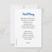Hail Mary Prayer Card (Rückseite)