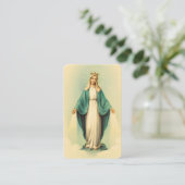 Hail Mary Prayer Card Visitenkarte (Stehend Vorderseite)