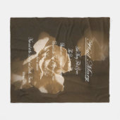 Hail Mary Prayer Fleecedecke (Vorderseite (Horizontal))